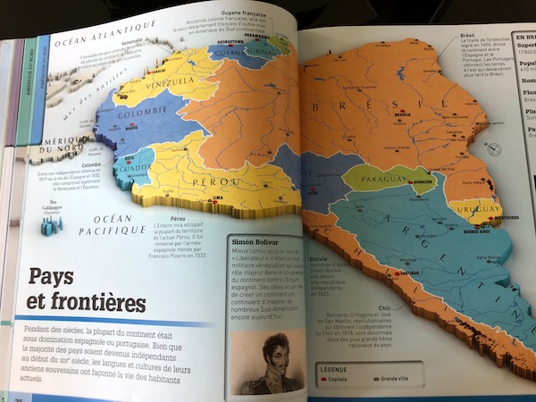 livre jeunesse : Le monde en carte 3D - DOKÉO