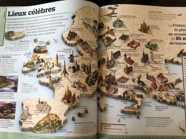 Livre jeunesse : Le monde en carte 3D - DOKÉO