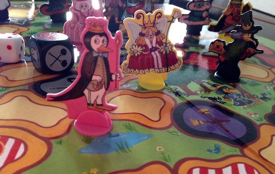 Le jeu des Rois et Reines, jeu de plateau pour enfant conçu par Alex SANDERS pour Gallimard Jeunesse Giboulées